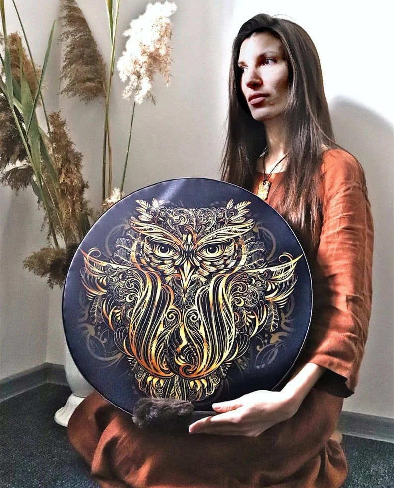 Alchemy Moon Drum - Healing Tool (VEGAN SHAMAN DRUM)