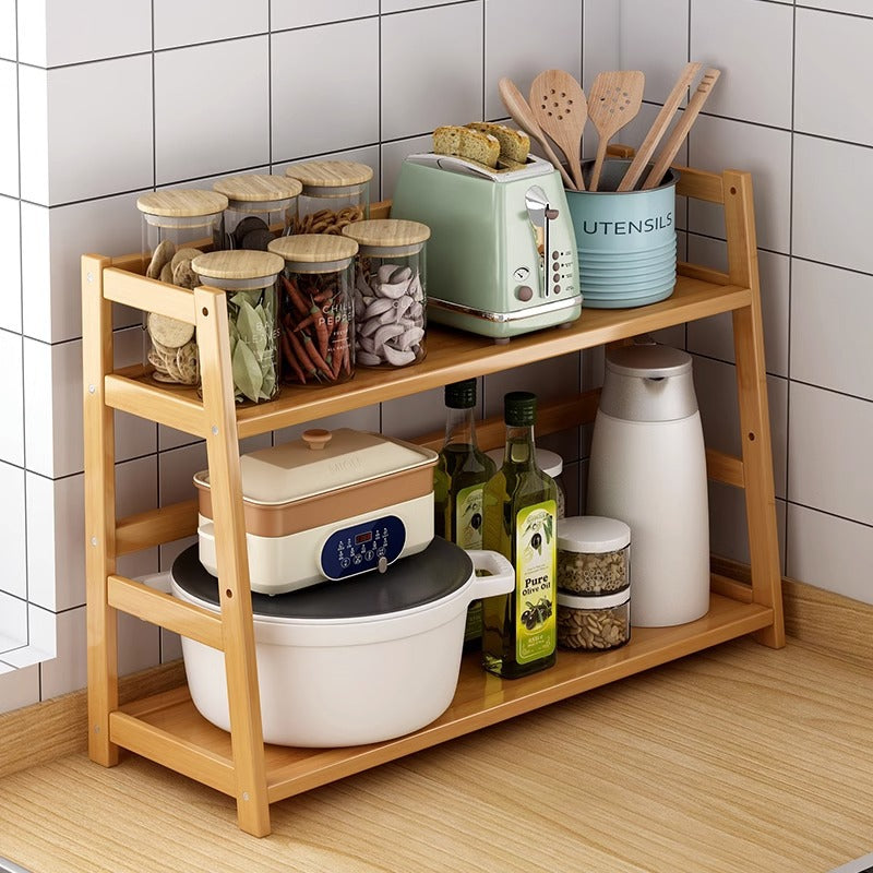 Bamboo Multipurpose Additional Storage Rack