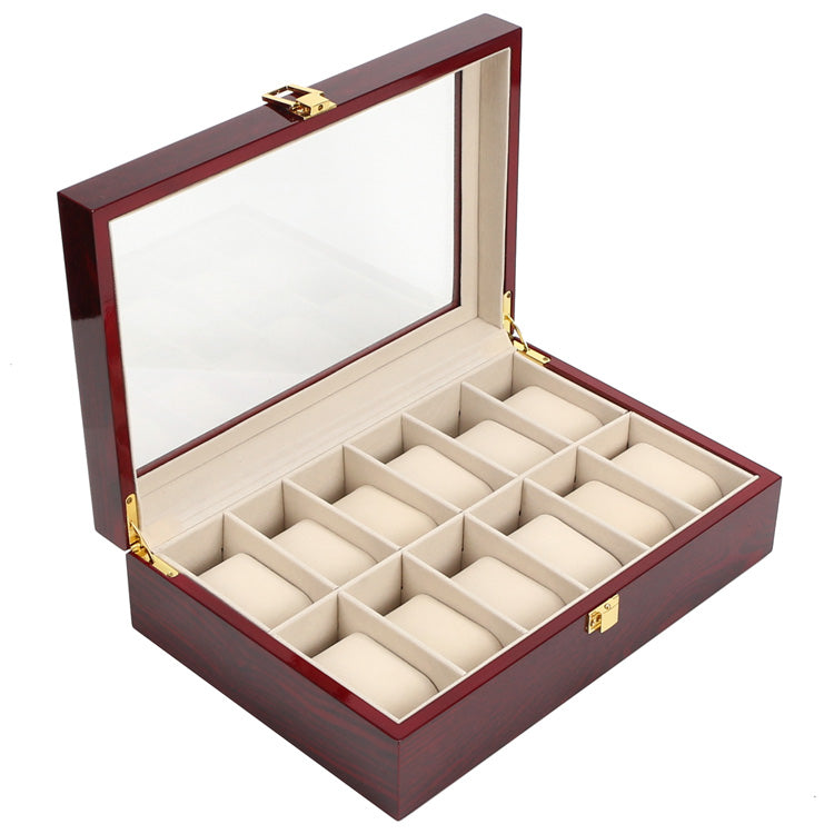 Elegant wooden watch box cherry