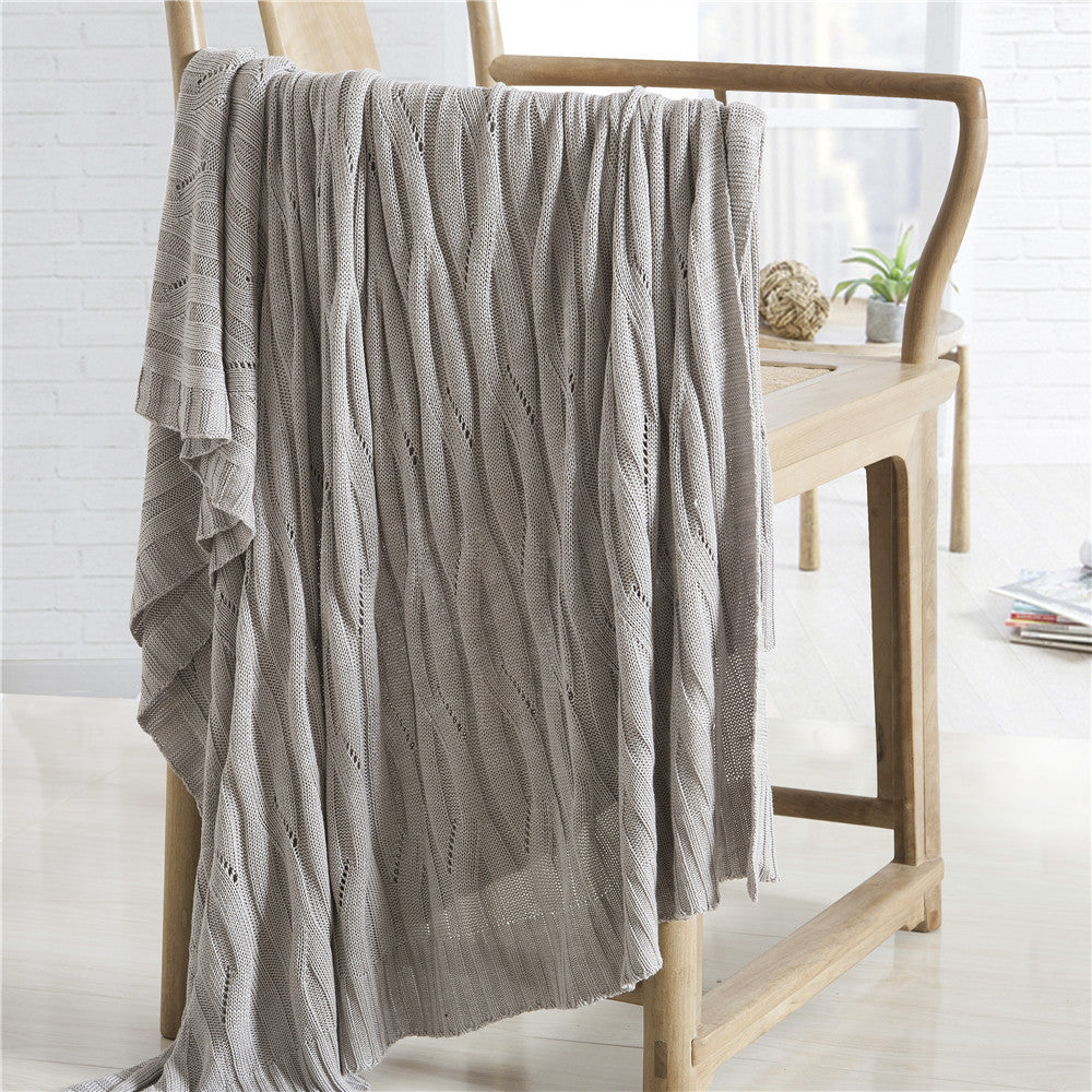 Bamboo fiber knitted blanket