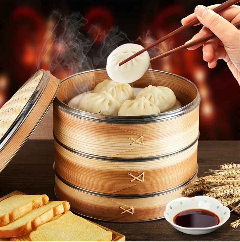 Bamboo steamer - dine with nature