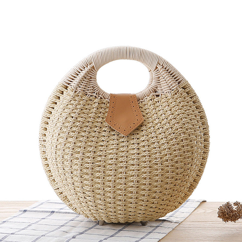 Colorful Connections Hand Woven Rattan handbags