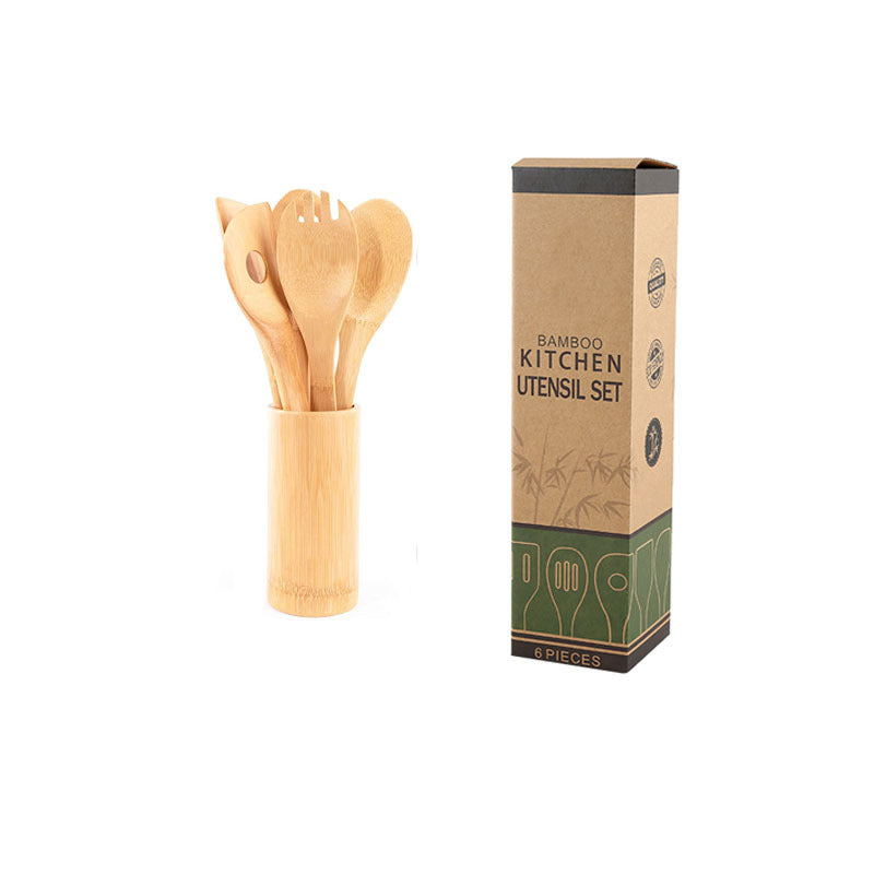 Ergonomic Bamboo Kitchen Utensils Set