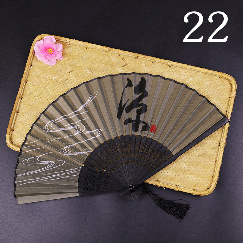 Women's Fashion Silk Bamboo Folding Fan