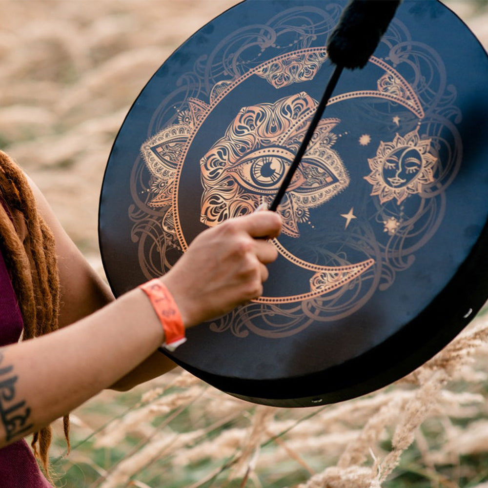 Alchemy Moon Drum - Healing Tool (VEGAN SHAMAN DRUM)