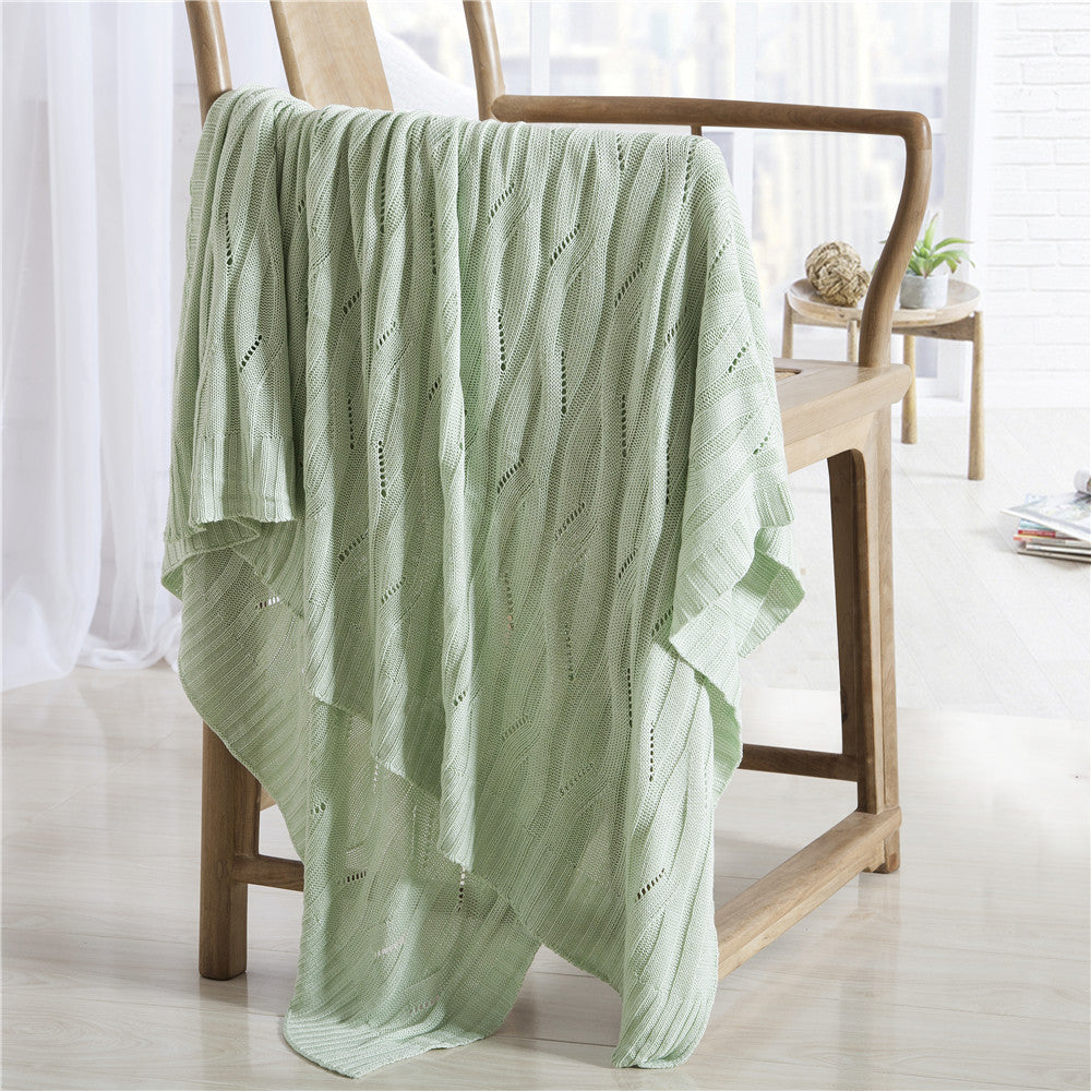 Bamboo fiber knitted blanket