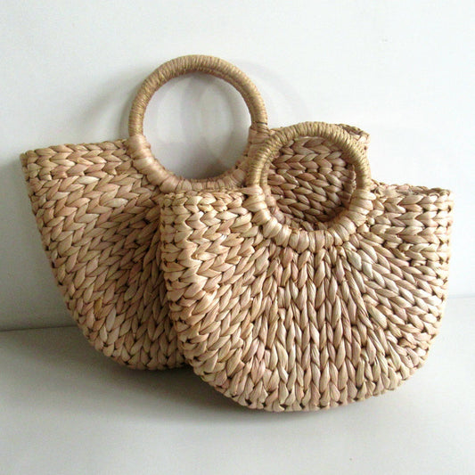 Hand Woven Bamboo Oval Bags