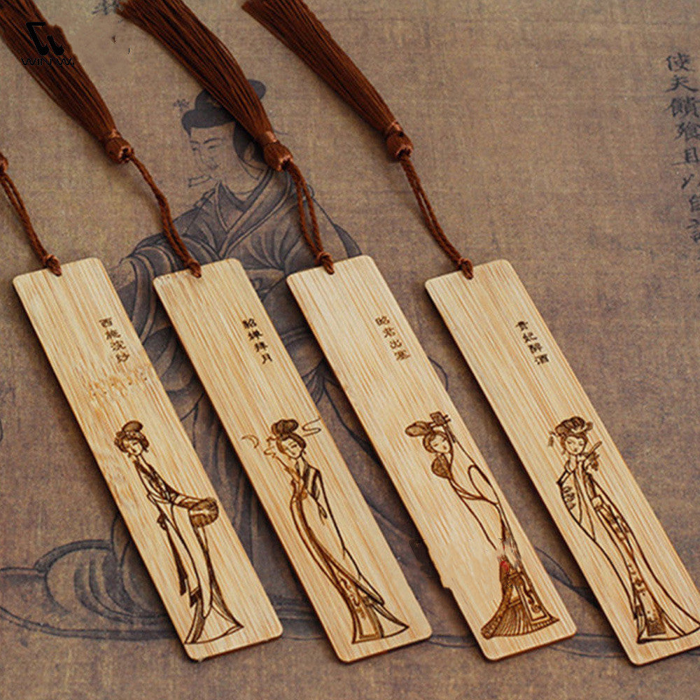 Novel Meilan Hollow Bamboo Bookmark