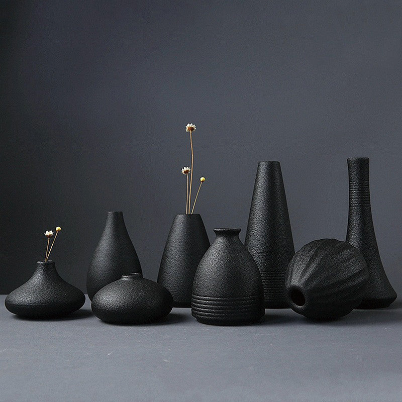 Creative Onyx Noir Ceramic Vases