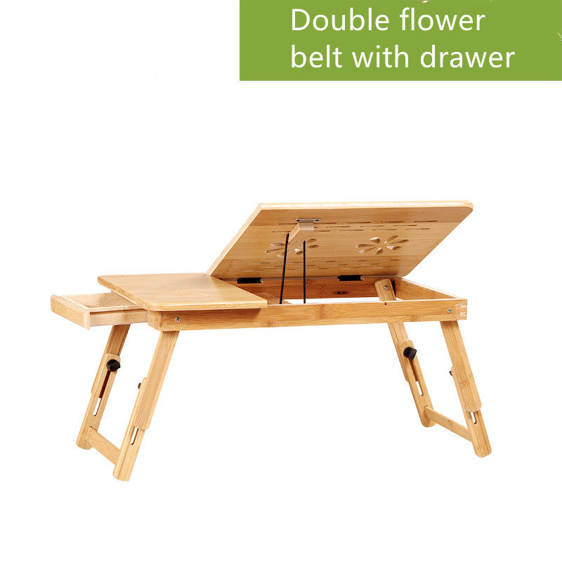 Adjustable Bamboo Bed table for work or study