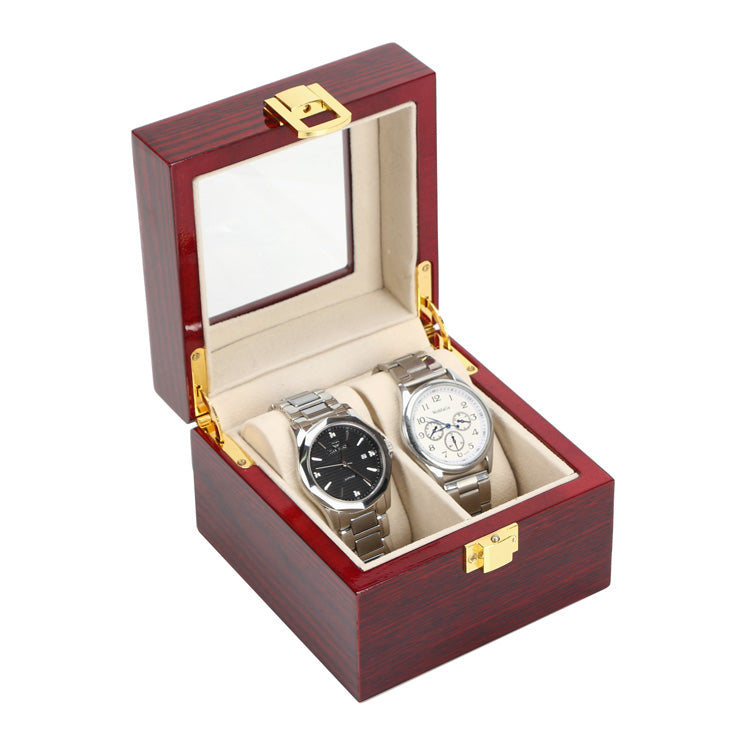 Elegant wooden watch box cherry