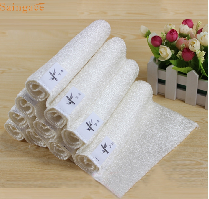 5 Pieces Anti-grease Bamboo Fiber Dishwashing Towel