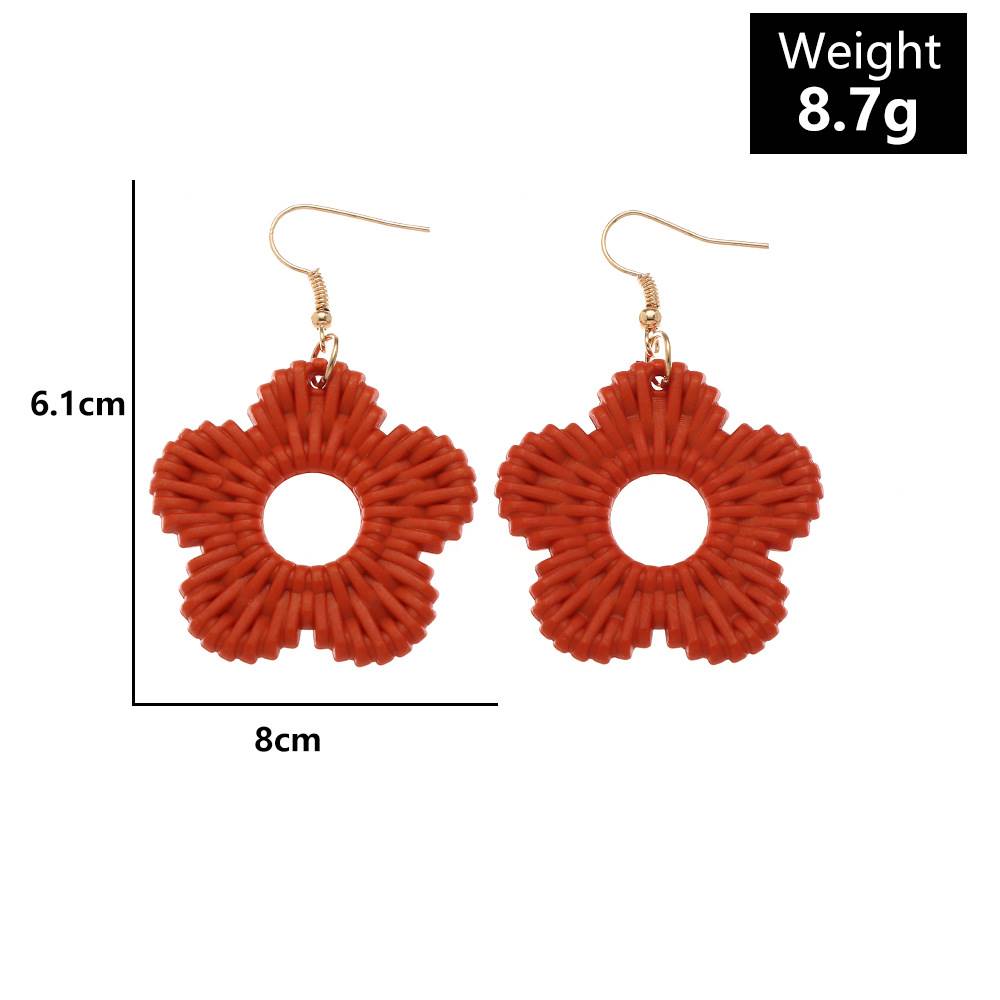 Temperament Exclusive Rattan Hand Made Earrings