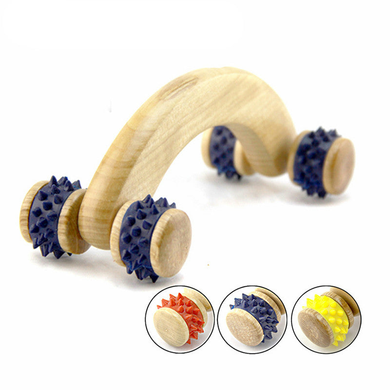 Solid wood Roller Massager