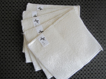 5 Pieces Anti-grease Bamboo Fiber Dishwashing Towel