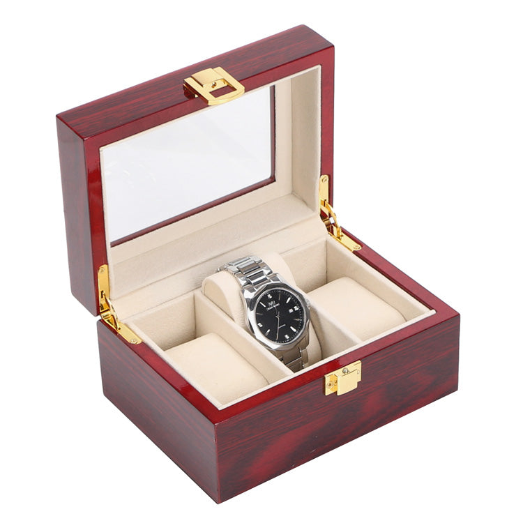 Elegant wooden watch box cherry