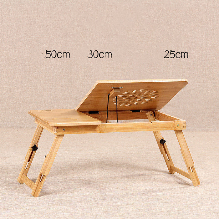 Adjustable Bamboo Bed table for work or study