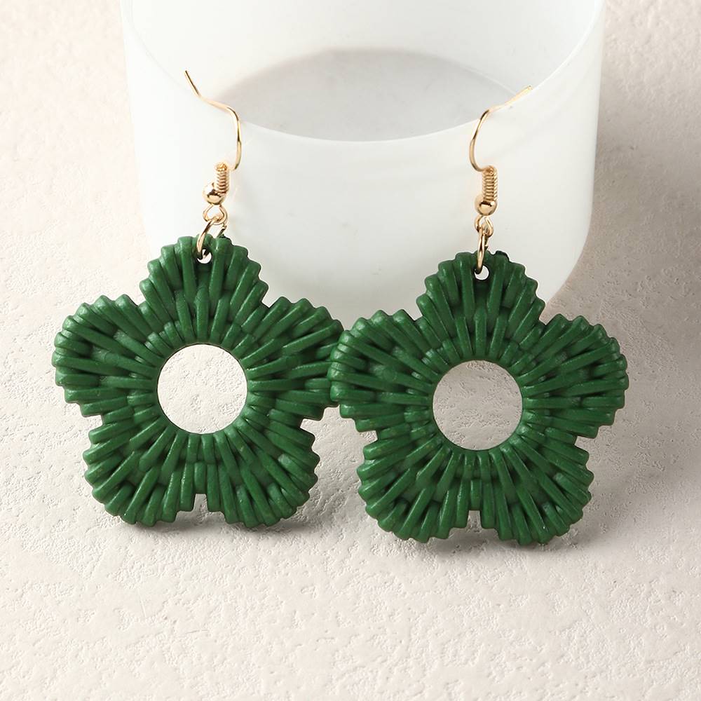 Temperament Exclusive Rattan Hand Made Earrings