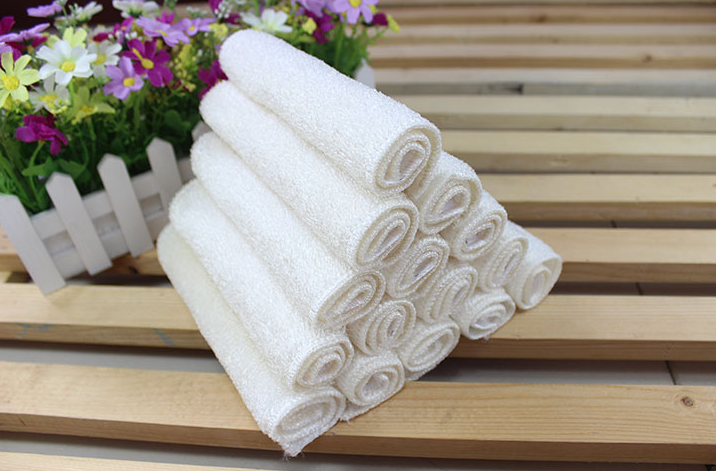 5 Pieces Anti-grease Bamboo Fiber Dishwashing Towel