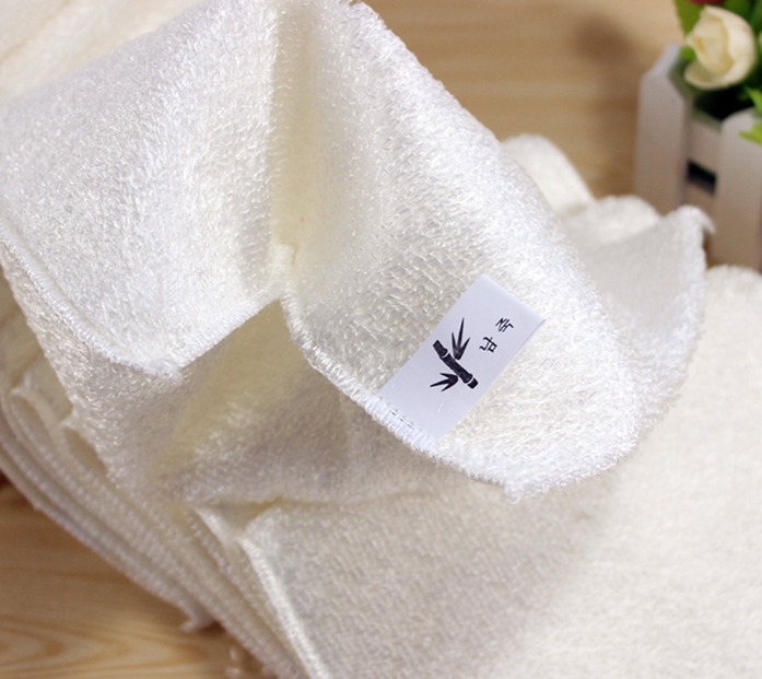 5 Pieces Anti-grease Bamboo Fiber Dishwashing Towel