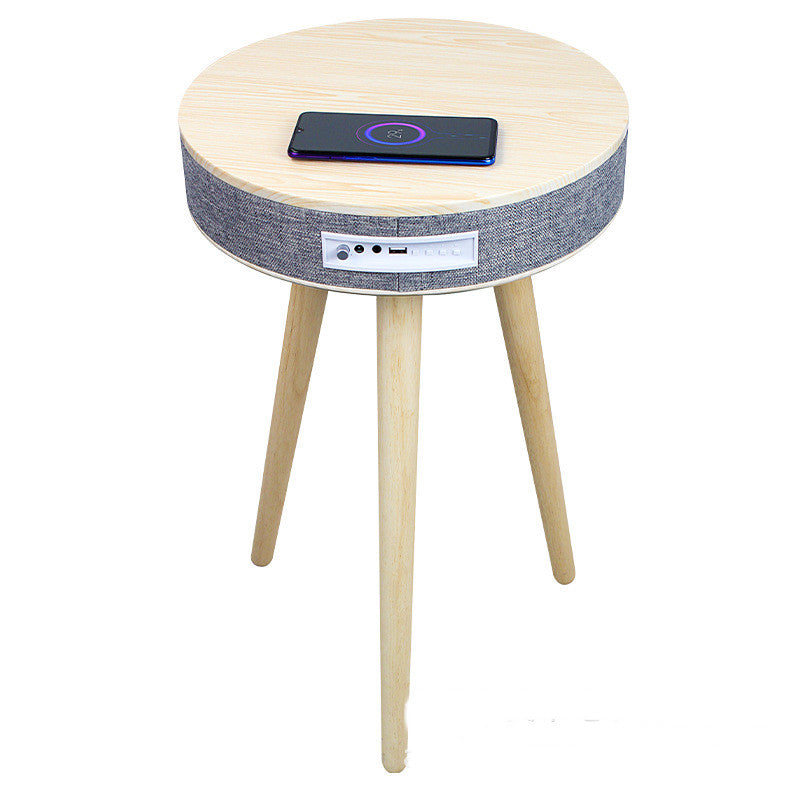 Wooden Smart Charging Coffee Table - Bluetooth Speakers+Wired & Wireless Charging