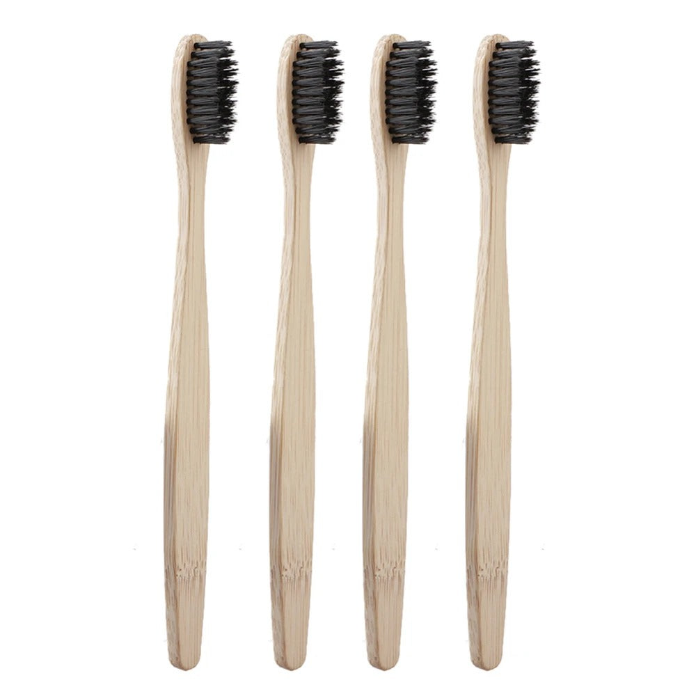 Bamboo toothbrushes - 10 pack