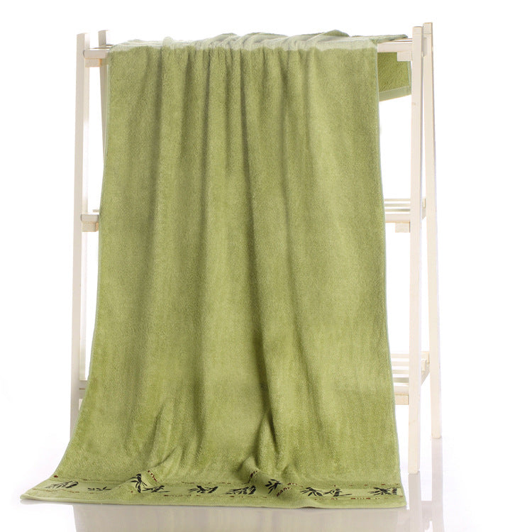 Bamboo charcoal fiber bath towel