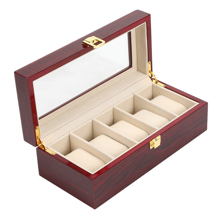 Elegant wooden watch box cherry