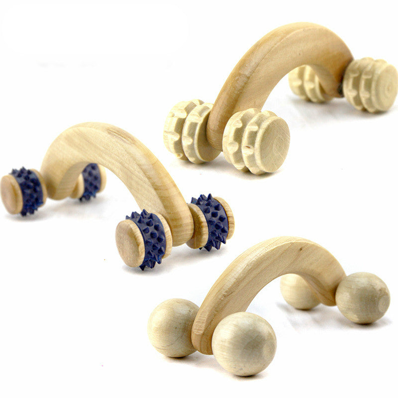 Solid wood Roller Massager