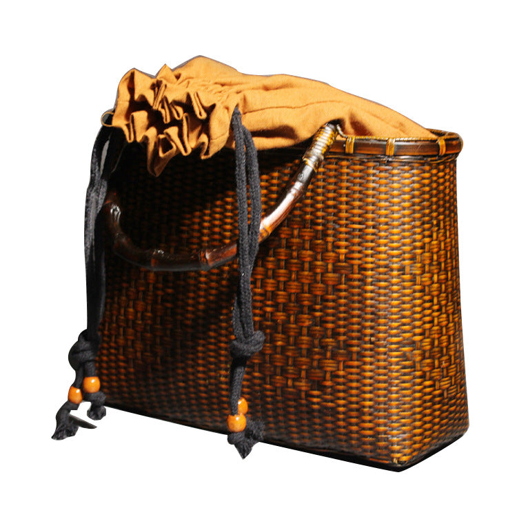 Stylish & Elegant Hand Woven Bamboo Women Tote Hand Bags