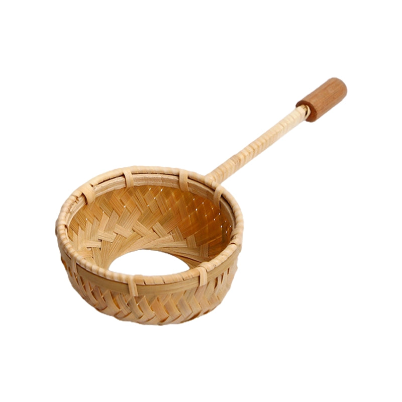 Vintage Bamboo Japanese Style Bamboo Strainer