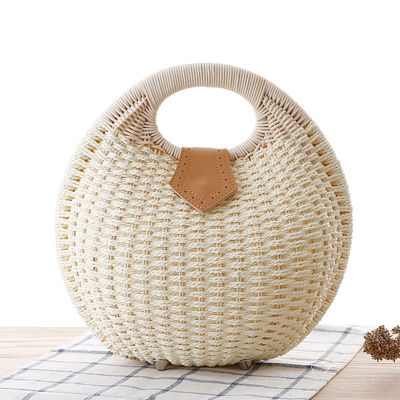 Colorful Connections Hand Woven Rattan handbags