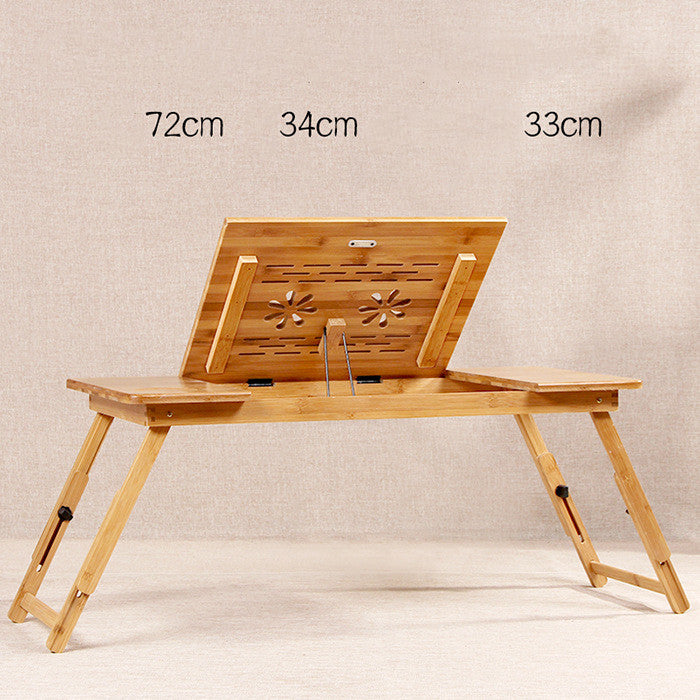 Adjustable Bamboo Bed table for work or study