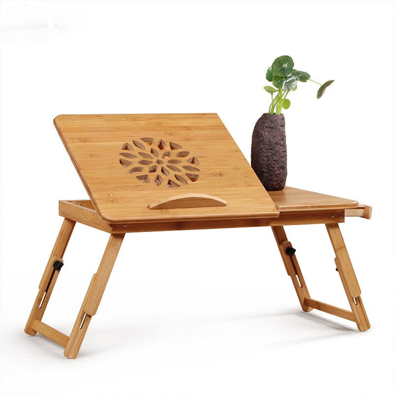 Adjustable Bamboo Bed table for work or study