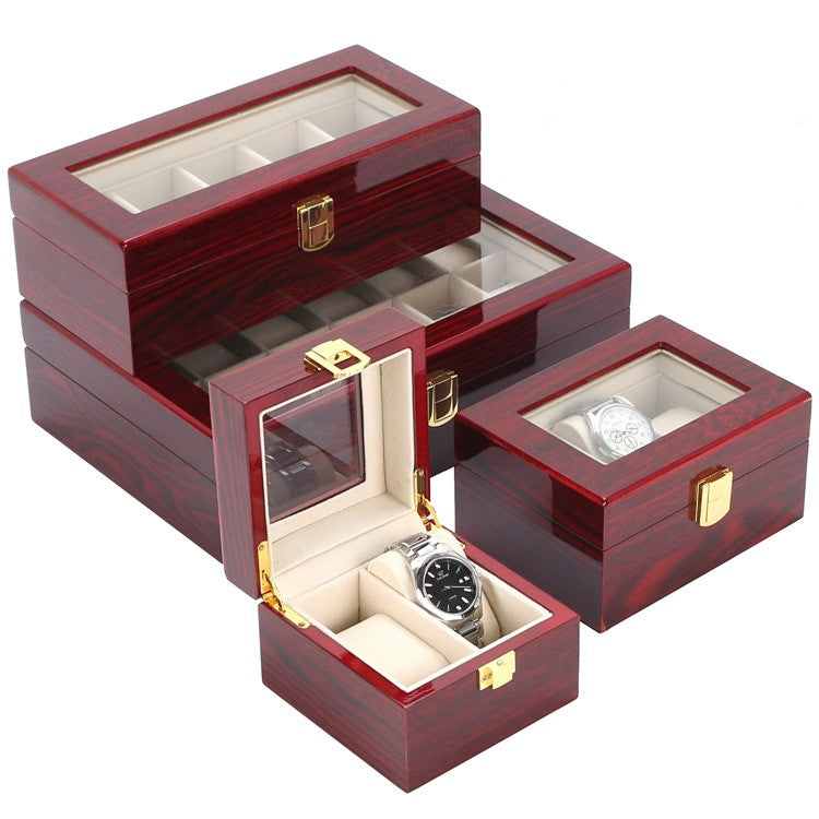 Elegant wooden watch box cherry