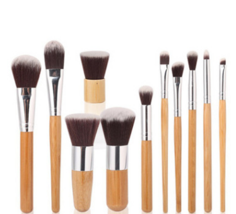 High Quality Bamboo Handle Makeup Brush Set