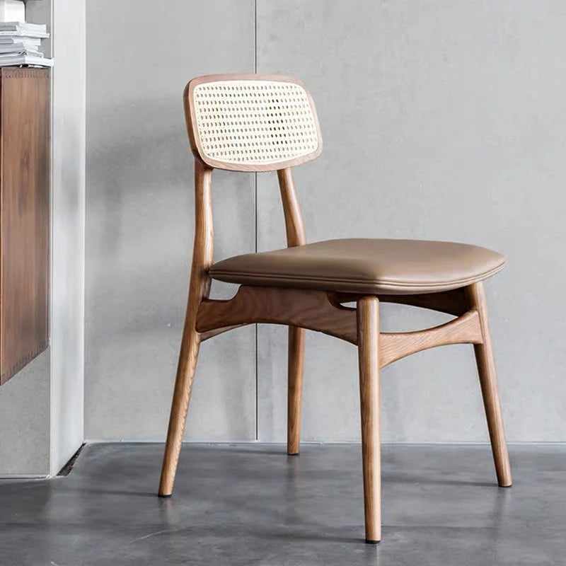 Minimalist Ergonomic Wooden Dining Chairs