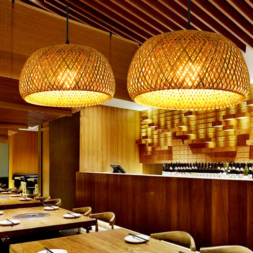 Hand Woven Bamboo Artistic Chandeliers & Pendant lights