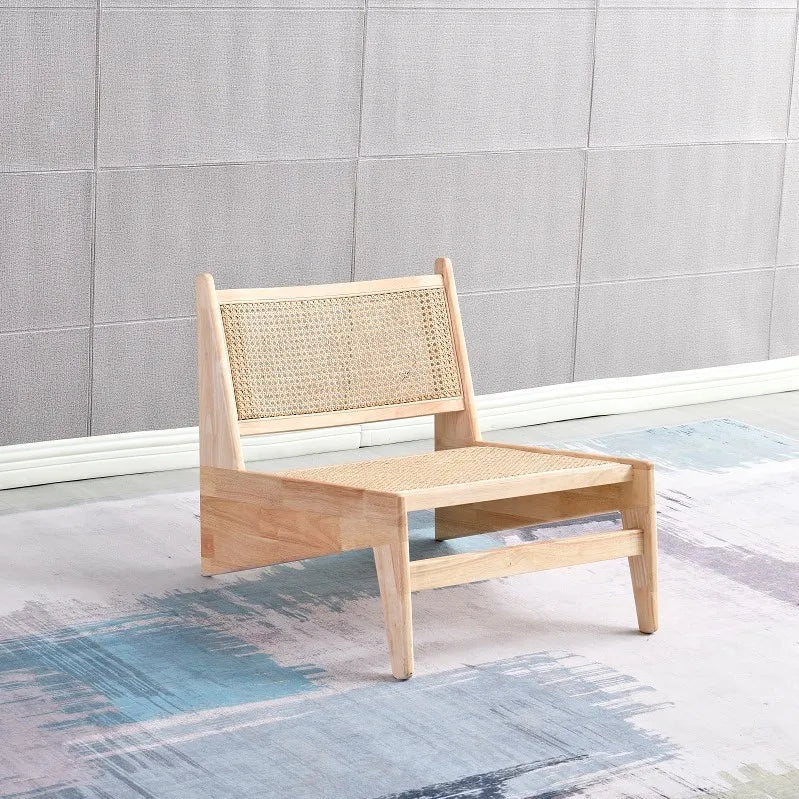 Solid Wood Japanese Designer Rattan chair