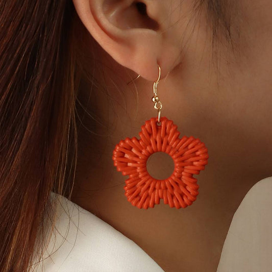 Temperament Exclusive Rattan Hand Made Earrings