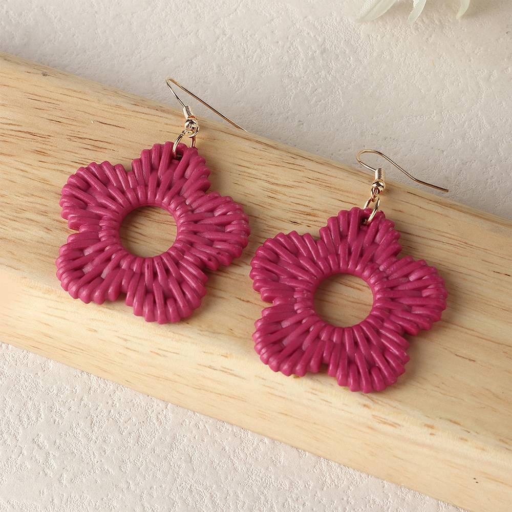 Temperament Exclusive Rattan Hand Made Earrings