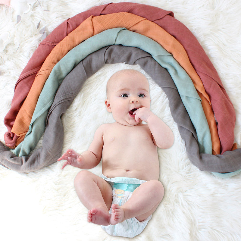 Double layer Bamboo Cotton Gauze Swaddle Blankets