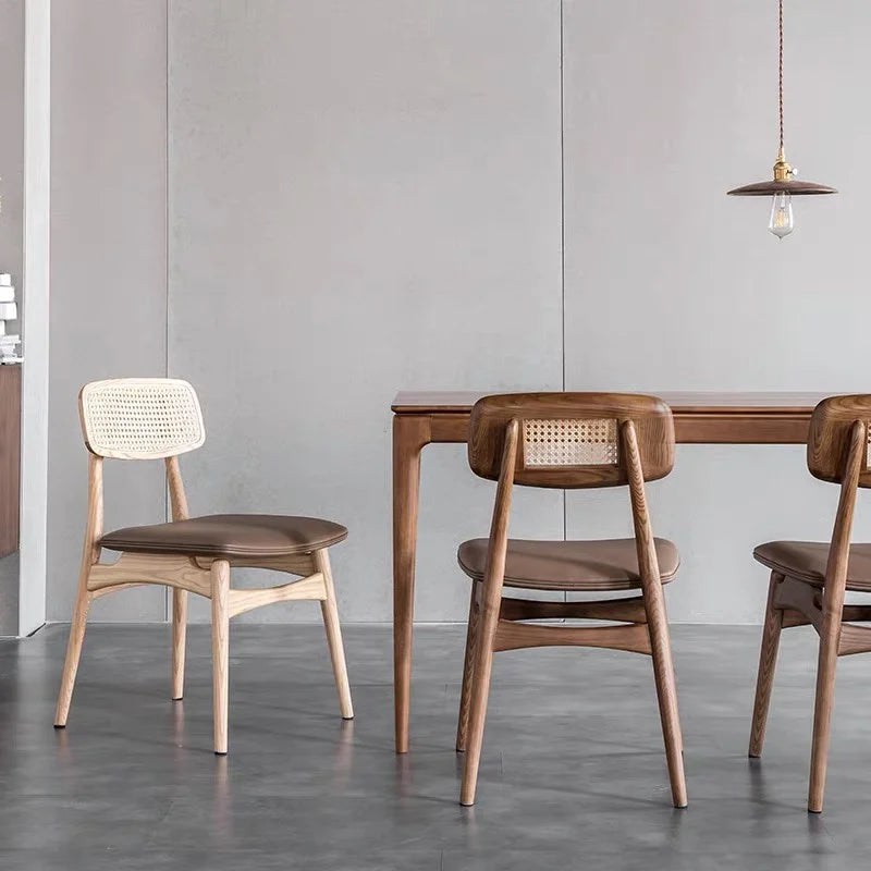 Minimalist Ergonomic Wooden Dining Chairs